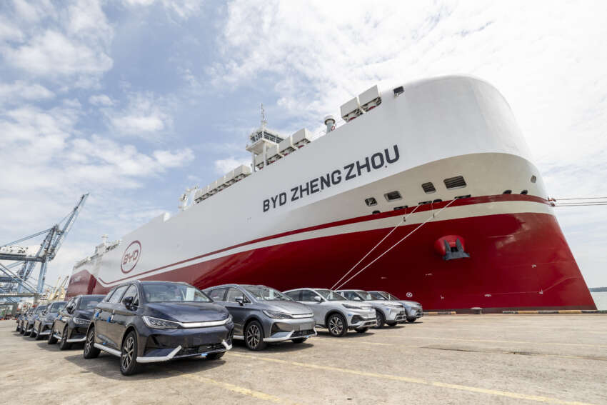 BYD Zhengzhou ship delivers BYD cars to Malaysia – shorter delivery times, greater volumes promised 1952428