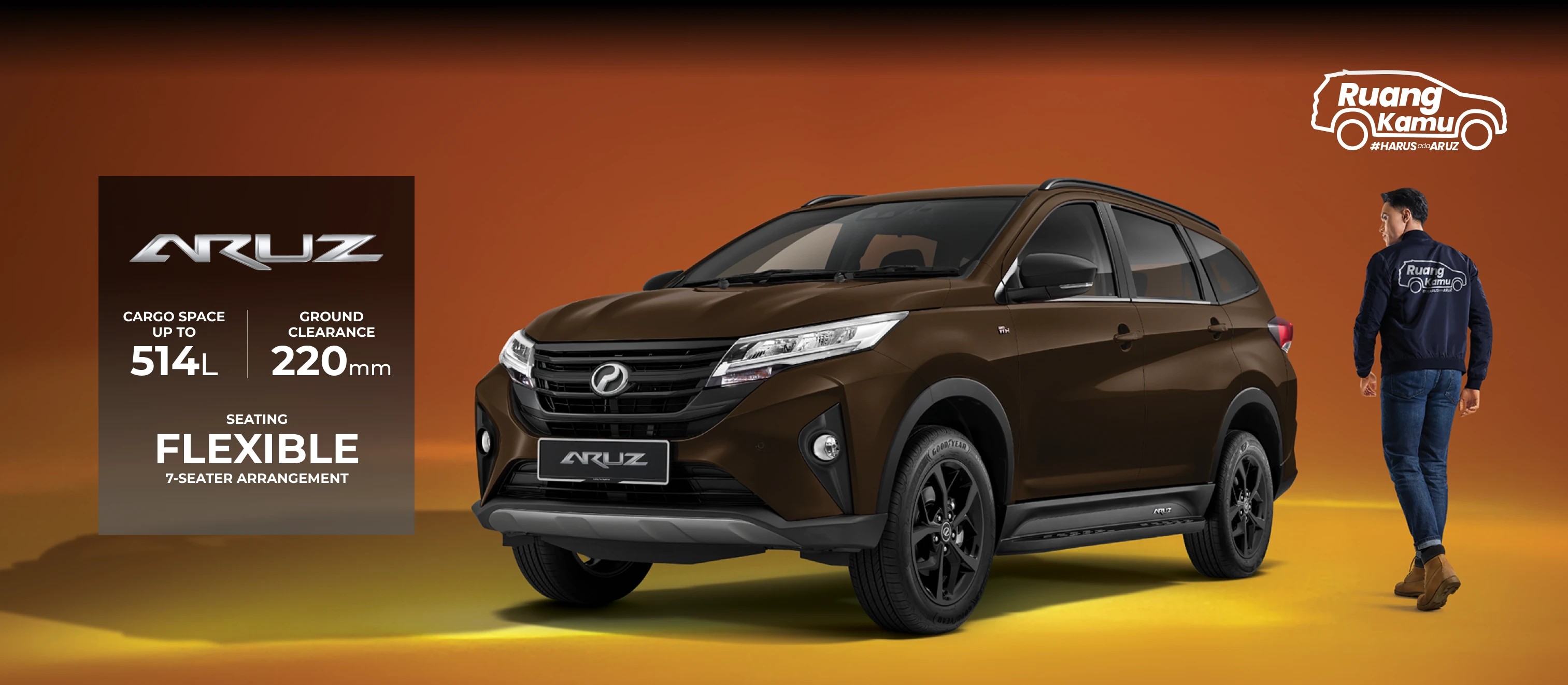 Perodua Aruz updated with matte black grille, interior trim, alloys – Vintage Brown replaces Electric Blue