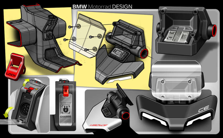 BMW Motorrad Vision CE e-scooter comes with cage 1963048