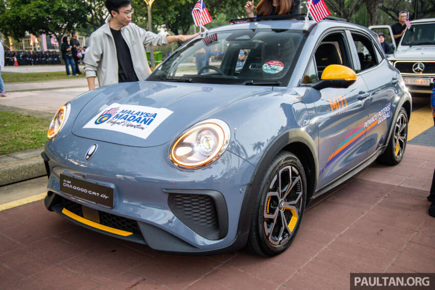 GWM Ora Good Cat GT makes first public appearance at Merdeka parade – sporty EV to be launched soon? 1962928