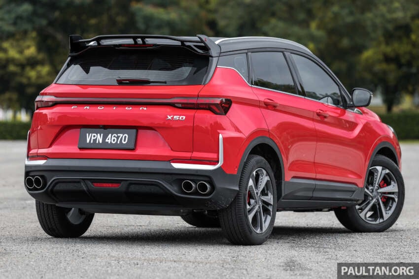 2025 Proton X50 facelift – full gallery of Flagship variant with big spoiler, two-tone interior, sunroof 1970471