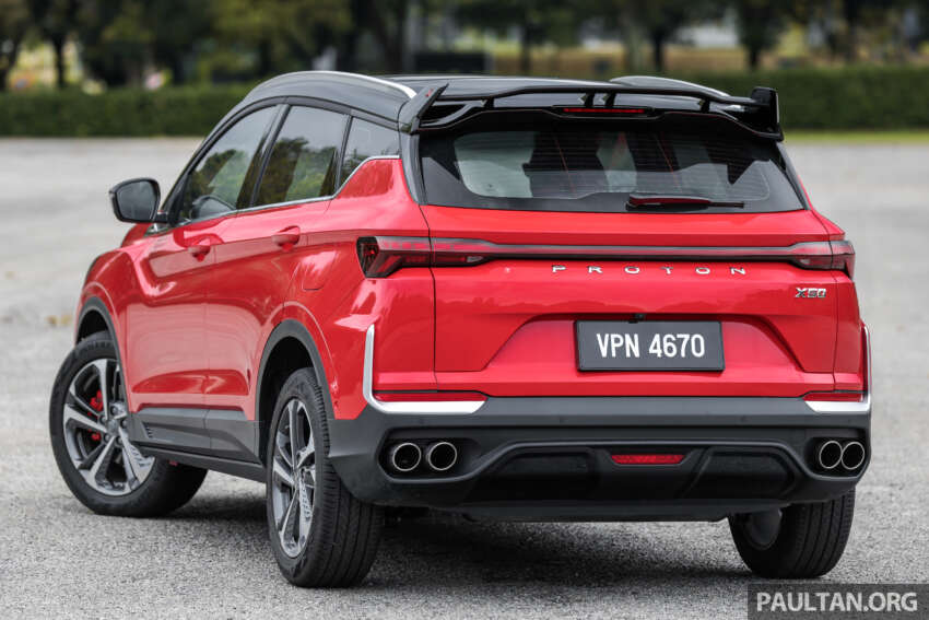 2025 Proton X50 facelift – full gallery of Flagship variant with big spoiler, two-tone interior, sunroof 1970472
