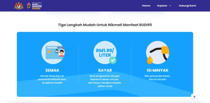 Budi95: website online, Malaysians can now check for RON95 petrol subsidy eligibility with MyKad number 1974568