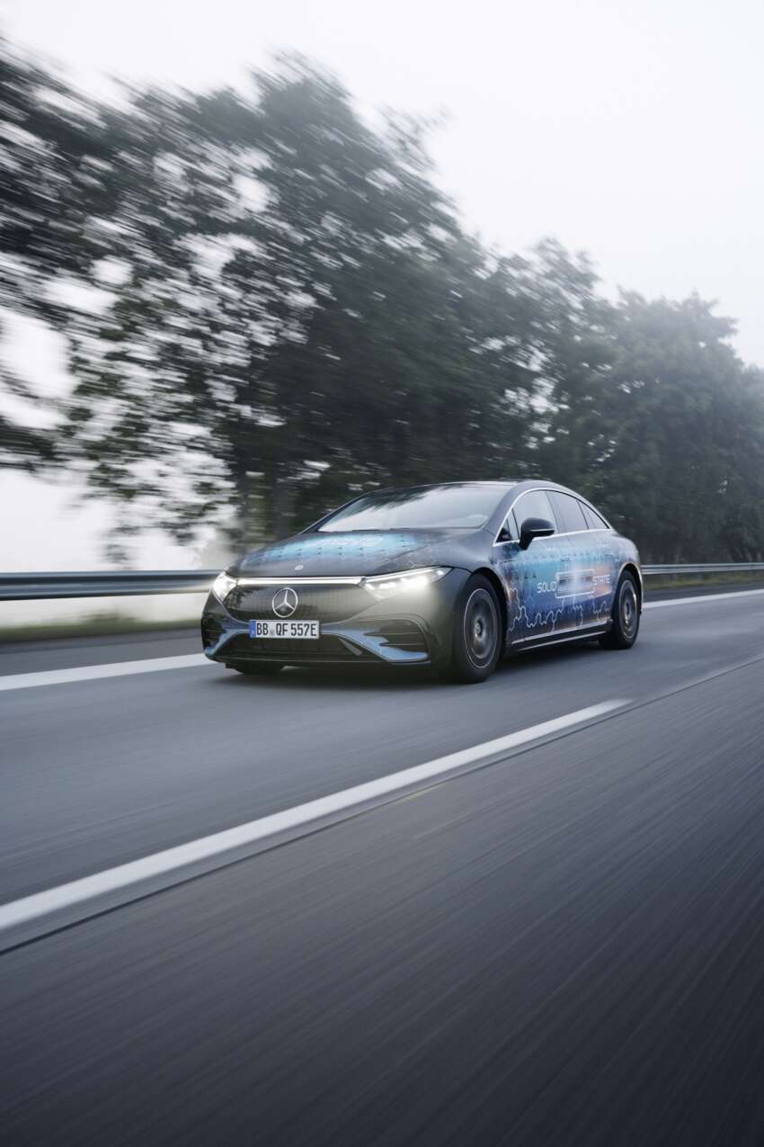 Mercedes-Benz EQS with prototype solid-state battery does 1,205 km on a single charge, Germany to Sweden 1966744