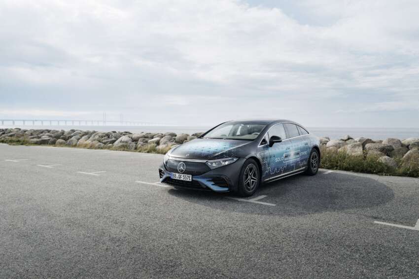 Mercedes-Benz EQS with prototype solid-state battery does 1,205 km on a single charge, Germany to Sweden 1966757