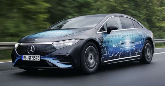 Mercedes-Benz EQS with prototype solid-state battery does 1,205 km on a single charge, Germany to Sweden