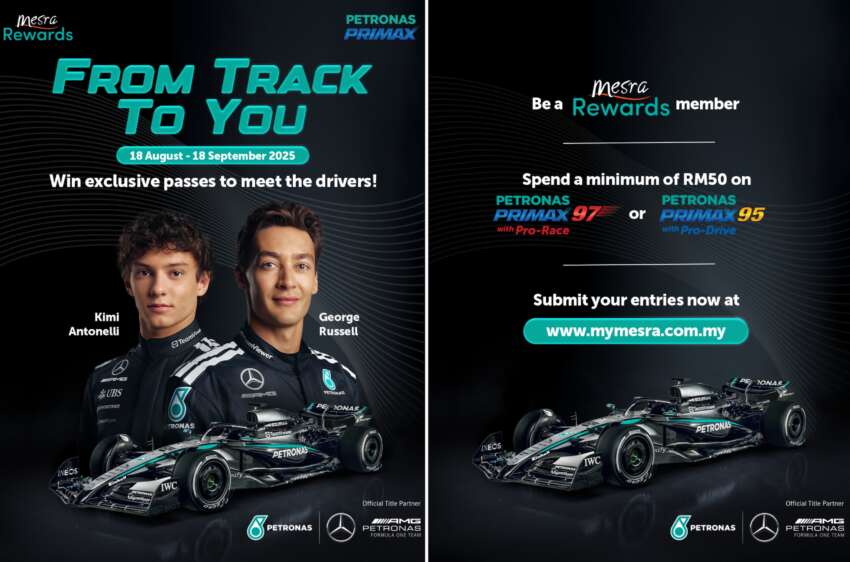Petronas ‘From Track To You’ – stand a chance to chat virtually with George Russell, or meet Kimi Antonelli! 1963066