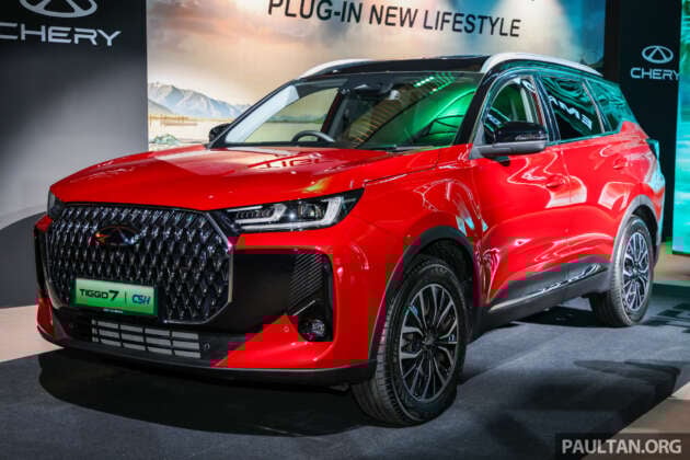 Chery Tiggo 7 PHEV launched in Malaysia – 1.5T petrol hybrid, 90 km EV range, 1,200 km combined; RM130k