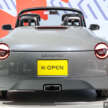 Daihatsu K-Open remains a kei car – drops larger size and 1.3L idea, but will be FR; Akio Toyoda to sign it off