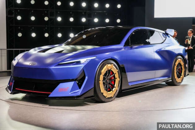 Subaru Performance-B and Performance-E STI concepts preview future petrol, electric WRX STIs