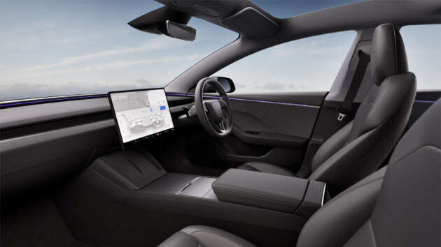 Tesla Model 3 Highland Long Range RWD masuk pasaran Malaysia – jarak gerak WLTP 750 km, RM185k