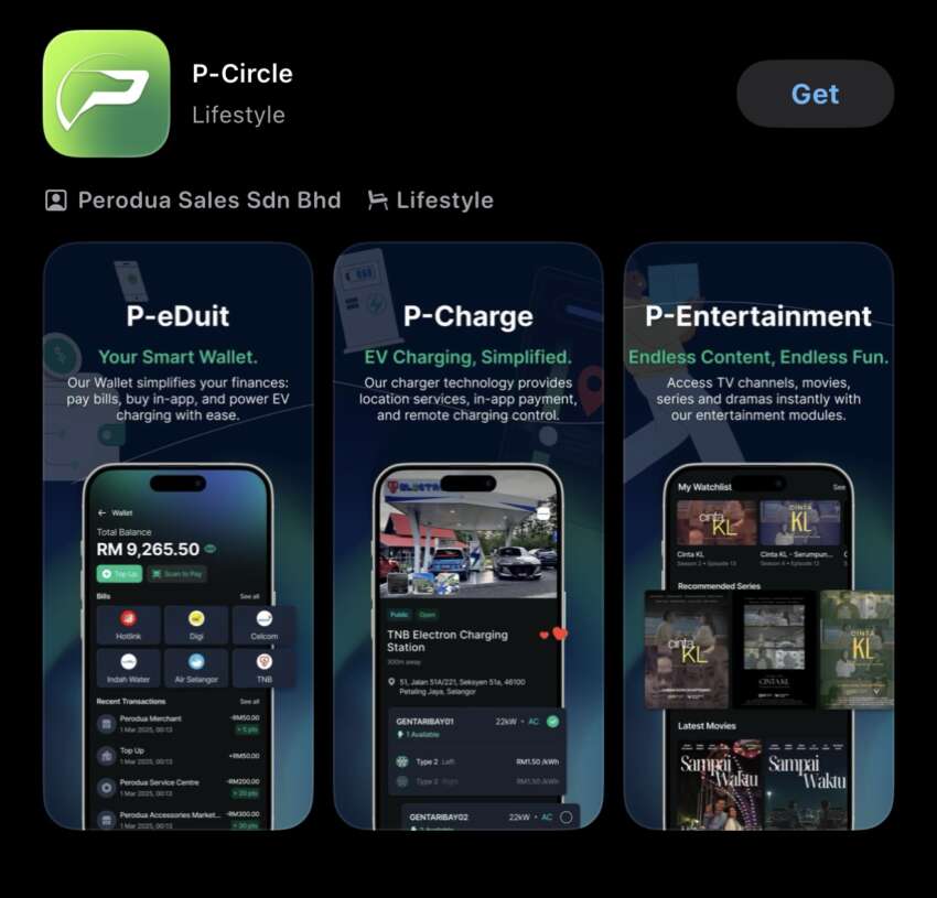 Perodua launches P-Circle super app – P Duit e-wallet for EV chargers, P Charge home camera, smartwatch 1982267