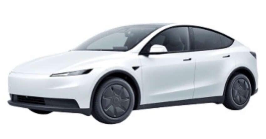 Tesla Model Y Standard seen ahead of debut – more affordable variant with wheel covers, no front light bar 1979403
