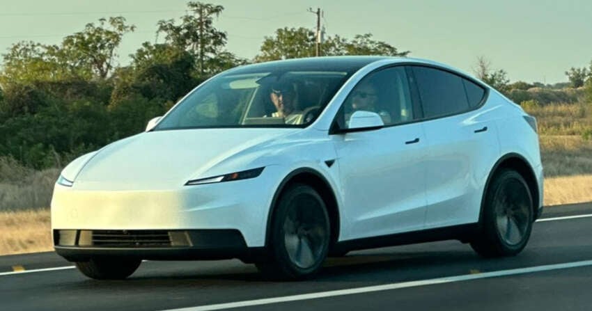 Tesla Model Y Standard seen ahead of debut – more affordable variant with wheel covers, no front light bar 1979420