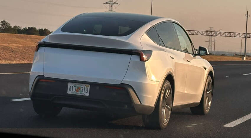 Tesla Model Y Standard seen ahead of debut – more affordable variant with wheel covers, no front light bar 1979423