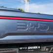 BYD Shark 6 pick-up previewed in Malaysia – 436 PS and 650 Nm DMO plug-in hybrid, 0-100 km/h in 5.7 secs