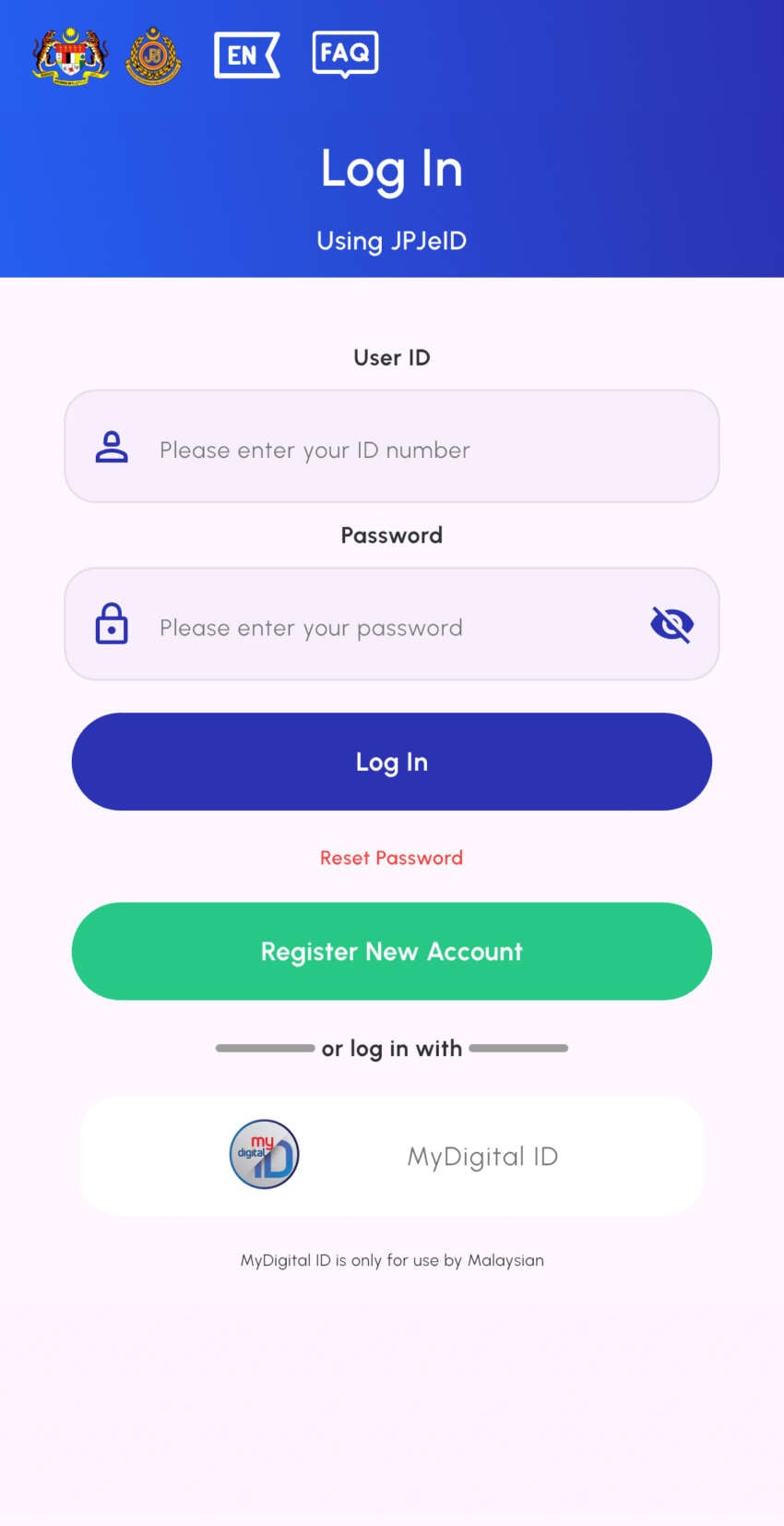 MyDigital ID replaces password-based method as sole login method for MyJPJ app starting February 1, 2026 2005564