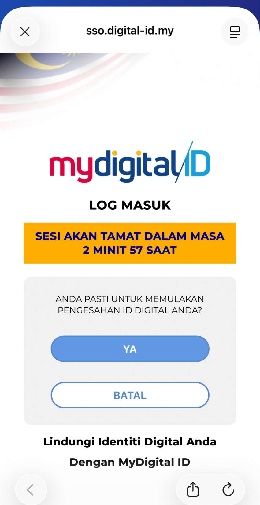 MyDigital ID replaces password-based method as sole login method for MyJPJ app starting February 1, 2026 2005565