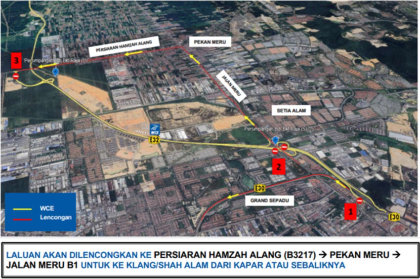 West Coast Expressway WCE to partially close for Klang Royal City Marathon 2025, November 8 to 9 1994917