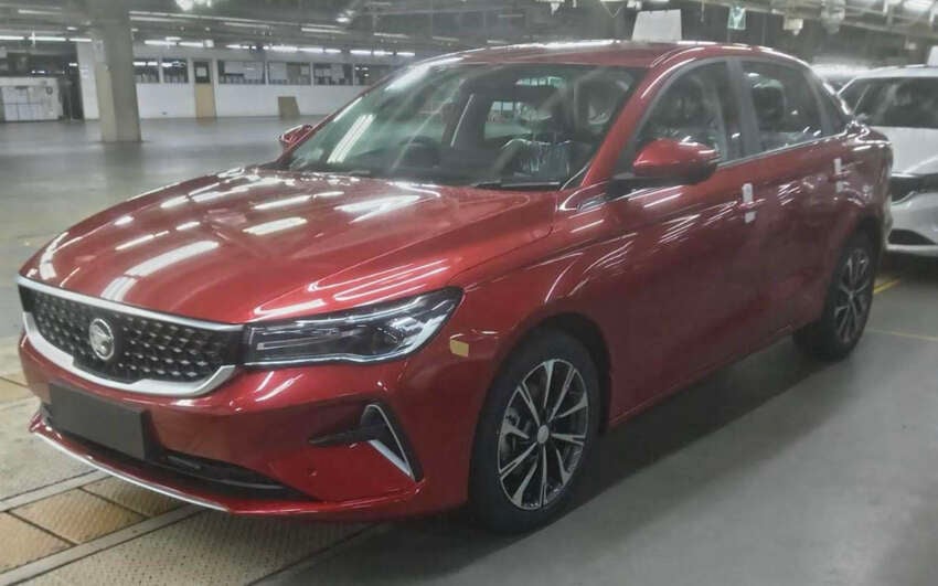 2026 Proton S70 MC1 spied – new 1.5L i-GT 4-cylinder engine; Ruby Red colour; updated wheels, headlamps 2013749