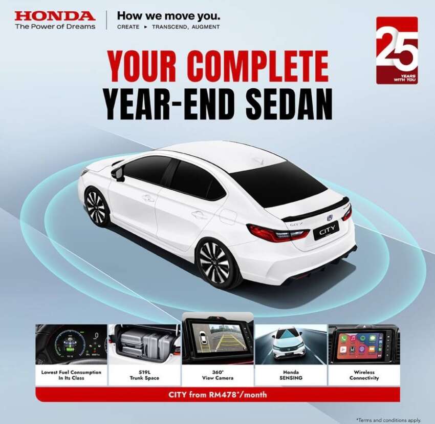 Honda City sedan in Malaysia – RS petrol and e:HEV get 360-degree camera, no change in price, fr. RM100k 2008400