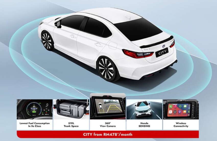 Honda City sedan in Malaysia – RS petrol and e:HEV get 360-degree camera, no change in price, fr. RM100k 2008399
