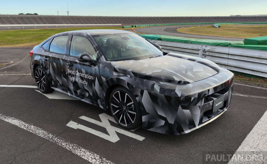 Honda next-gen mid-size platform for Civic/CR-V and new mid-size e:HEV hybrid system sampled in Japan 2007897