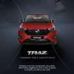 Perodua Traz 2026 dilancar di M’sia — kembar Toyota Yaris Cross, 1.5L NA CVT, varian X/H, dari RM76k