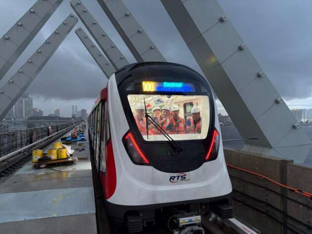 Ujian pertama RTS Link dari depot ke sempadan lancar