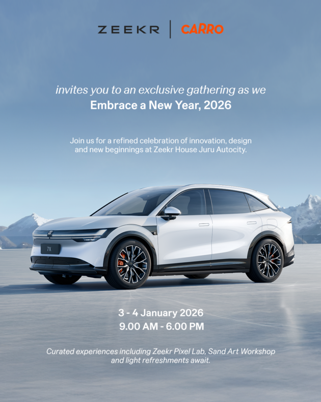 Zeekr Carro – test drive and embrace the New Year with special curated activities at Juru Autocity