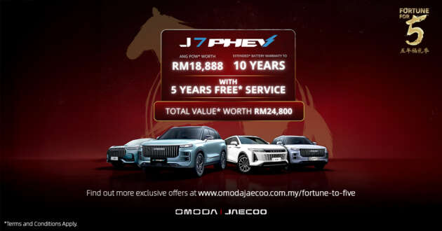 Ring in the Year of the Horse with Chinese New Year rebates of up to RM18,888 on an Omoda & Jaecoo!