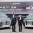GWM Malaysia ships first CKD units of Wey G9 to Thailand – PHEV MPV to be launched here this month