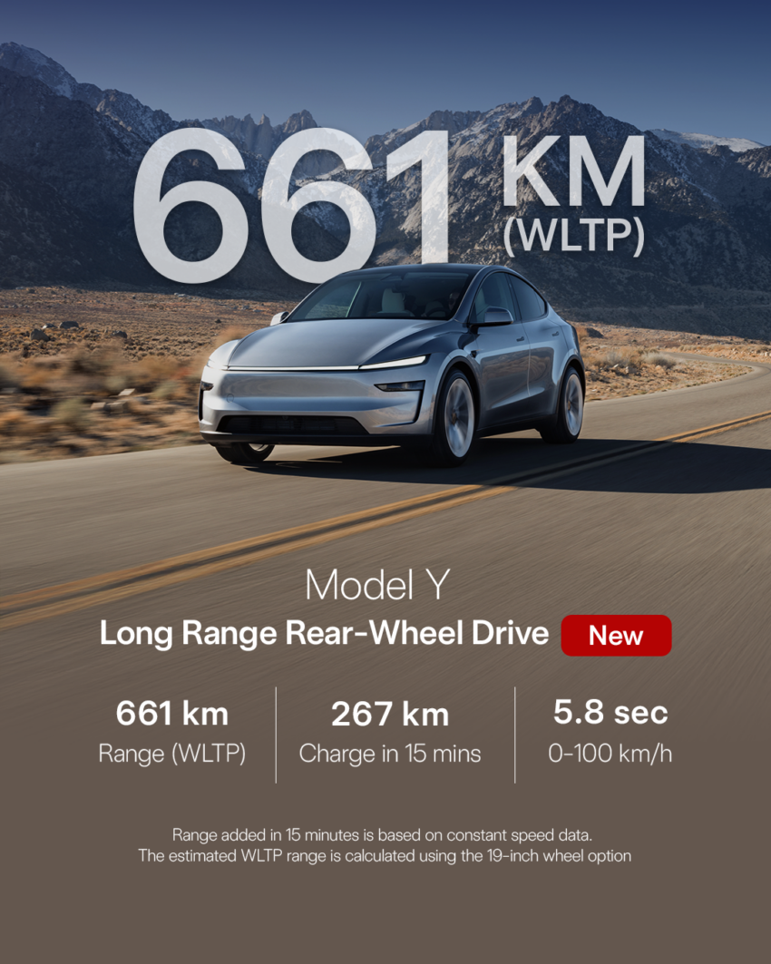 Tesla Model Y Long Range RWD now in Malaysia – 661km WLTP range, 0-100 in 5.6s, from RM216,450 2030343