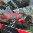 Mitsubishi Xforce spotted again in Malaysia on the back of a roving truck – nationwide tour until March 15