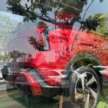 Mitsubishi Xforce spotted again in Malaysia on the back of a roving truck – nationwide tour until March 15
