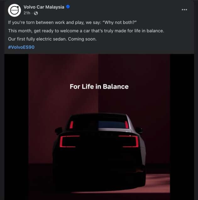 2026 Volvo ES90 teased, Malaysian launch this month