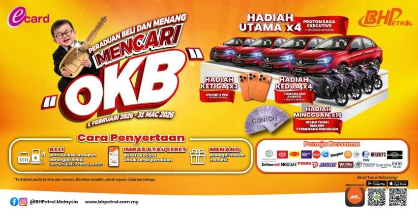 BHPetrol ‘Beli dan Menang, Mencari “OKB” – spend RM20, stand to win a Proton Saga and 200k ePoints 2044921