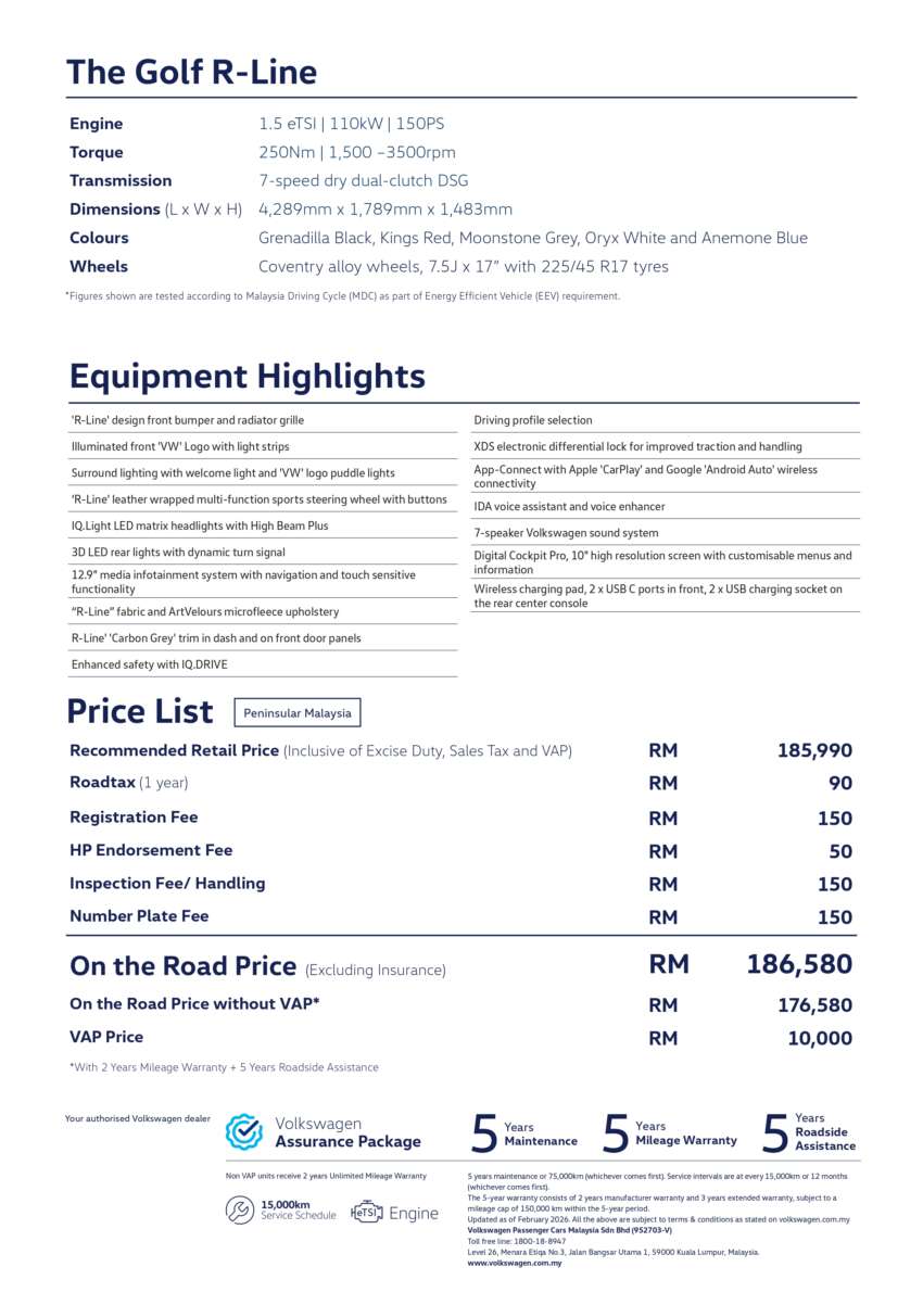 Volkswagen Golf Mk8.5 1.5 eTSI R-Line now in Malaysia – RM185,990, first 50 early birds get RM6k off 2039486