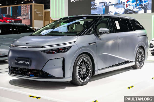 2026 Xpeng X9 EV facelift in Thailand – REEV looks, new 537 PS AWD, 615 km WLTP range, 542 kW DCFC