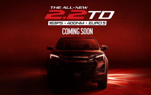 2026 Isuzu D-Max to get 2.2L Ddi MaxForce engine in Malaysia – replaces 1.9L Ddi BluePower; ROI open