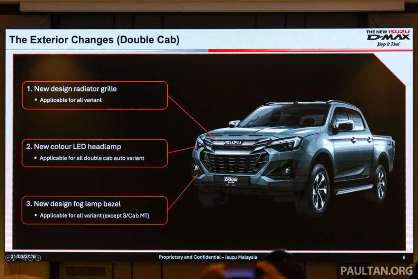 2026 Isuzu D-Max in Malaysia – 2.2L turbodiesel, 8-speed auto, updated styling; RM103k-RM163k OTR 2058914