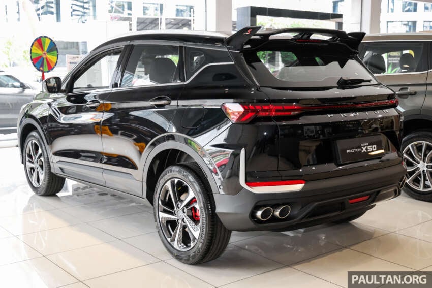 2026 Proton X50 Black Edition – Quartz Black, limited to 200 units, Flagship trim, RM7,000 Raya rebate 2050623