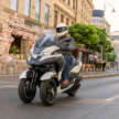 2026 Yamaha Tricity 300 scooter for Europe – three wheels, standing assist, foot brake and airbag