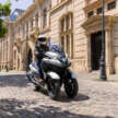2026 Yamaha Tricity 300 scooter for Europe – three wheels, standing assist, foot brake and airbag