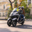 2026 Yamaha Tricity 300 scooter for Europe – three wheels, standing assist, foot brake and airbag