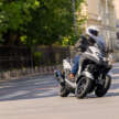 2026 Yamaha Tricity 300 scooter for Europe – three wheels, standing assist, foot brake and airbag