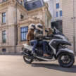 2026 Yamaha Tricity 300 scooter for Europe – three wheels, standing assist, foot brake and airbag