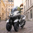 2026 Yamaha Tricity 300 scooter for Europe – three wheels, standing assist, foot brake and airbag