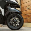 2026 Yamaha Tricity 300 scooter for Europe – three wheels, standing assist, foot brake and airbag