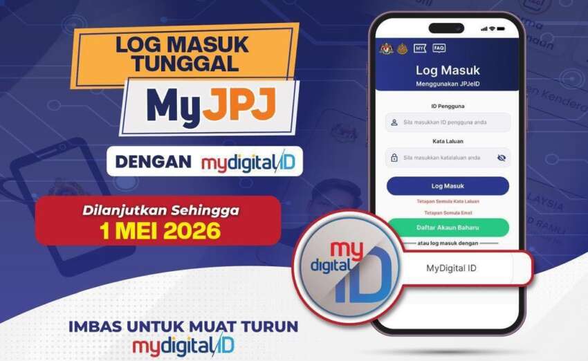 MyDigital ID sole login method for MyJPJ app to now begin May 1, 2026 – further two-month extension given 2045141